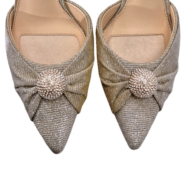 NWOB $89 Alex Marie
Allyn Shimmer Rhinestone Ornament Slingback Dress Pumps - Picture 2 of 6